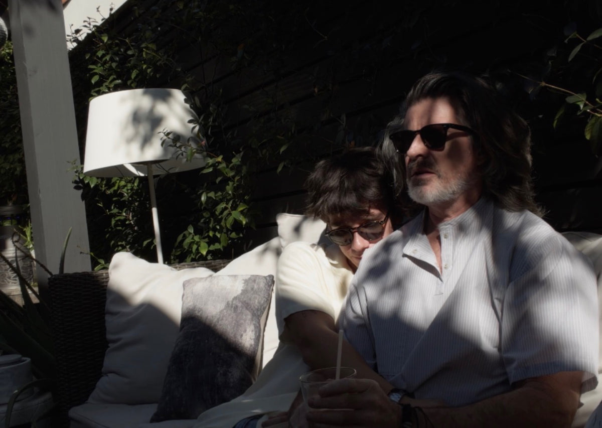 Relaxed together outdoors